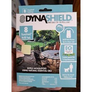 Dyna Shield Refill Repellent Mosquito Pads Using Essential Oils 8 Per Box